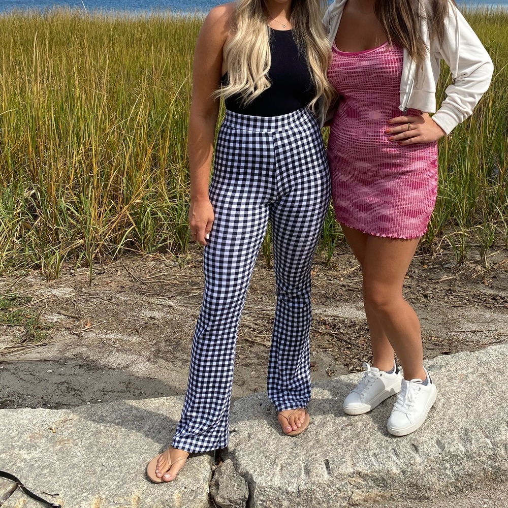 ASOS | Noisy May | Checkered Flare Pants